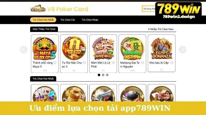 Ưu điểm vượt trội khi lựa chọn tải app 789WIN